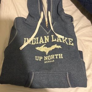 Indian Lake Michigan sweatshirt.